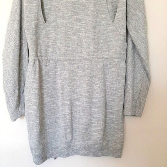 RAG & BONE Knit Sibella Drawstring Waist Dress Grey Sz M - Picture 14 of 16